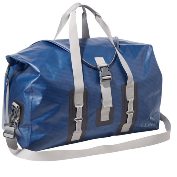 NWT LL Bean Adventure Pro Waterproof Duffle 60L in BLUE - Picture 1 of 12